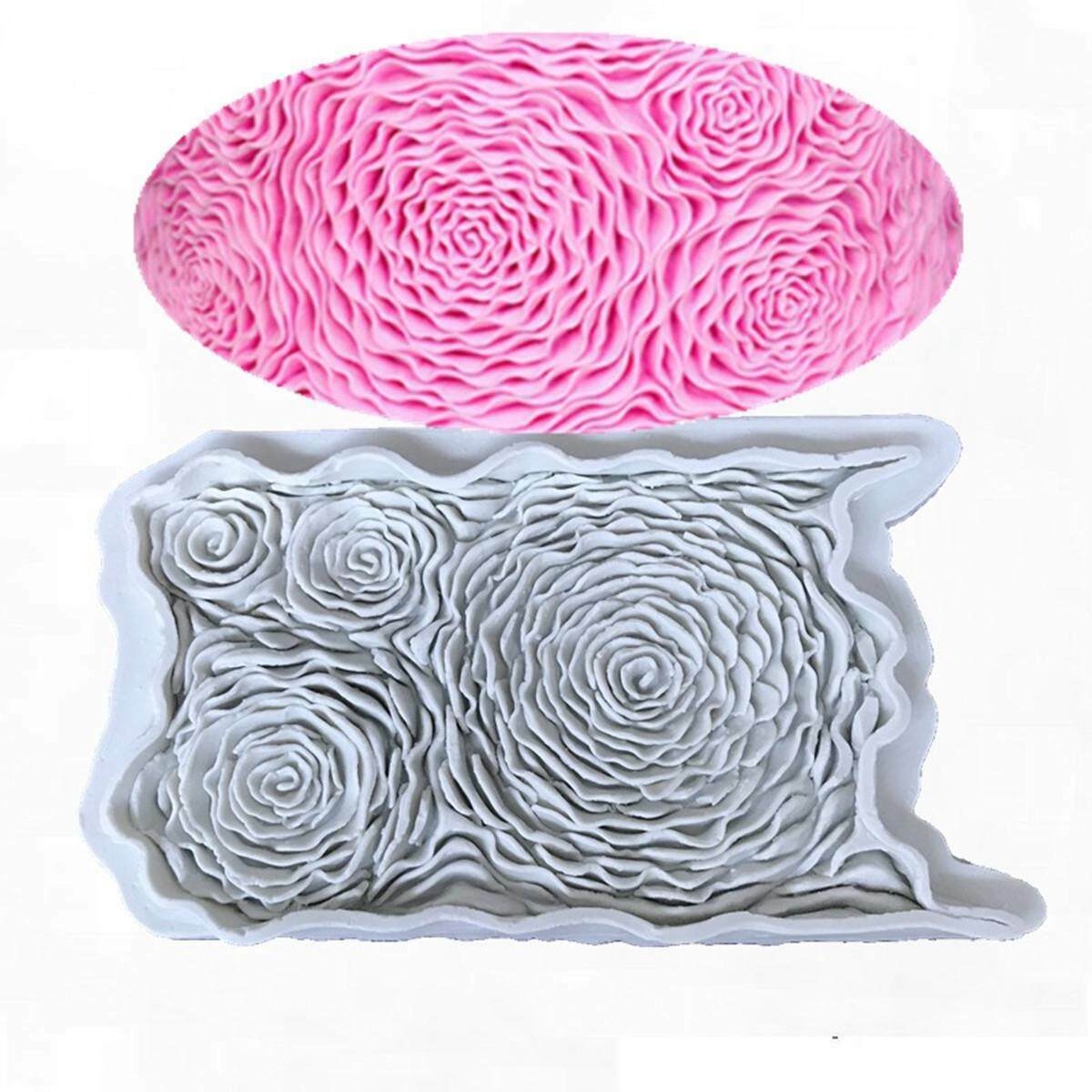 Marvelous Molds Rosette Ruffle Simpress Silicone Mold | Cake Decorating with