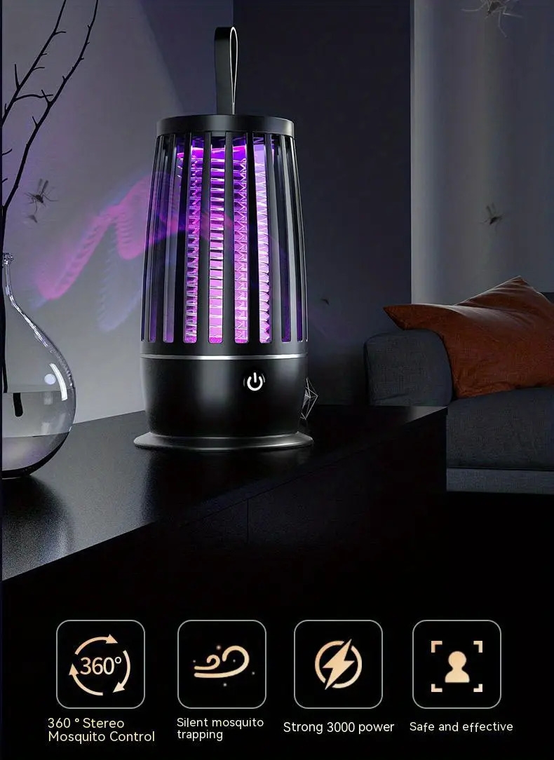 mosquito lamp fly canteen restaurant commercial mosquito trap household indoor balcony mosquito lure artifact electric shock mosquito killing details 2