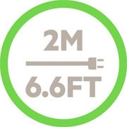 Belkin BSV804 8 Outlets 2M Surge Protection Strip with 2 x 2.4A Shared USB Charging, £60 000 Connected Equipment Warranty