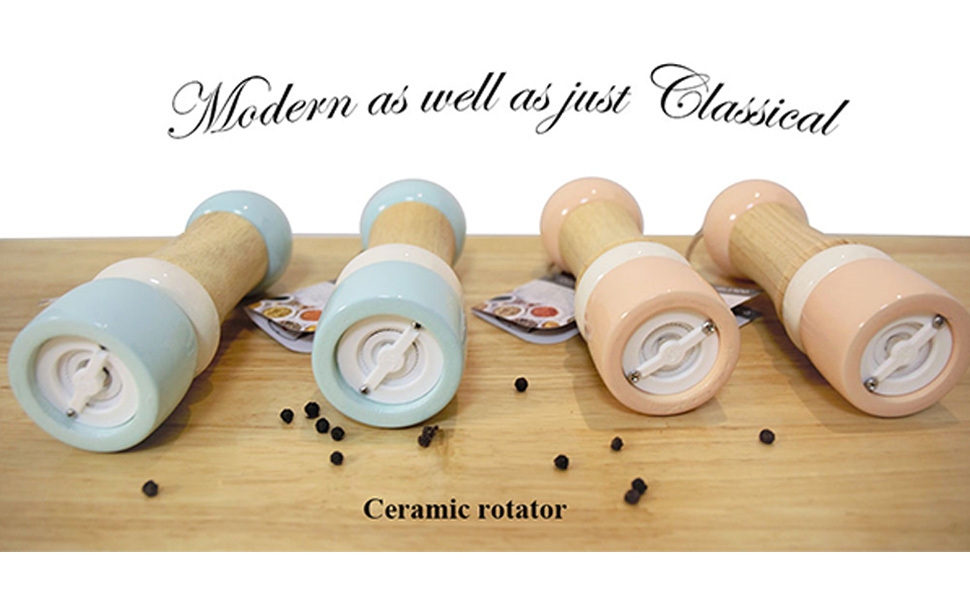 Classical Salt &amp; Pepper Mill Sets Wooden Salt Pepper Grinder Set