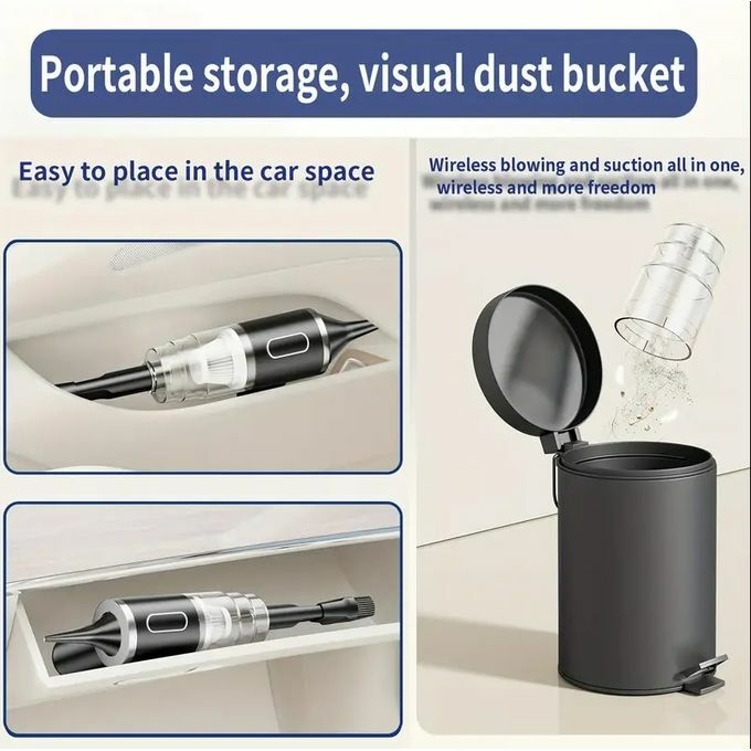 product_image_name-Generic-Aspirateur Portable Sans Fil Multifonctionnel Avec Combinaison Souffleur Et Aspiration-8