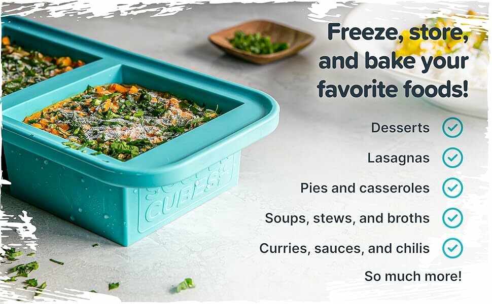 Freeze, store, and bake your favorite foods!