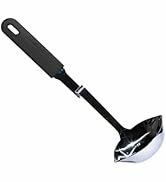 Souper Cubes + Lori Greiner No Mess Stainless Steel Soup Ladle with Silicone Handle - Metal Soup ...