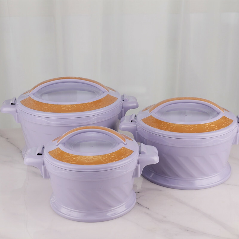 Keep Warm Lunch Box Set 3pcs Double Wall Insulated Stock Pot Set