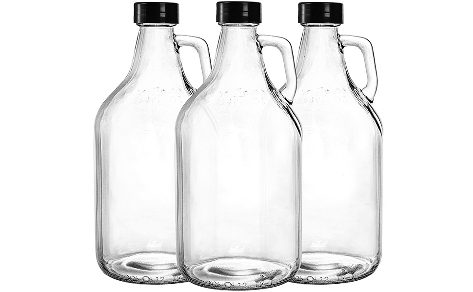 ZEAYEA 3 Pack Glass Growlers