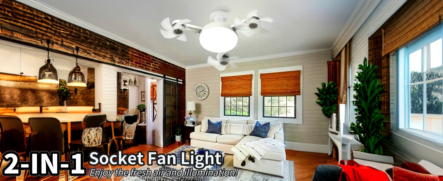 Socket Fan Light