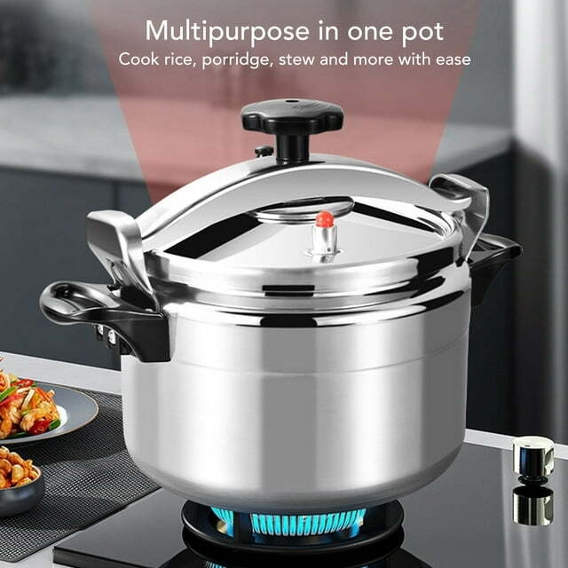 Pressure Cooker, Fast Cooking Aluminum Pressure Canner Efficient 7L Large Capacity  for Gas Stove