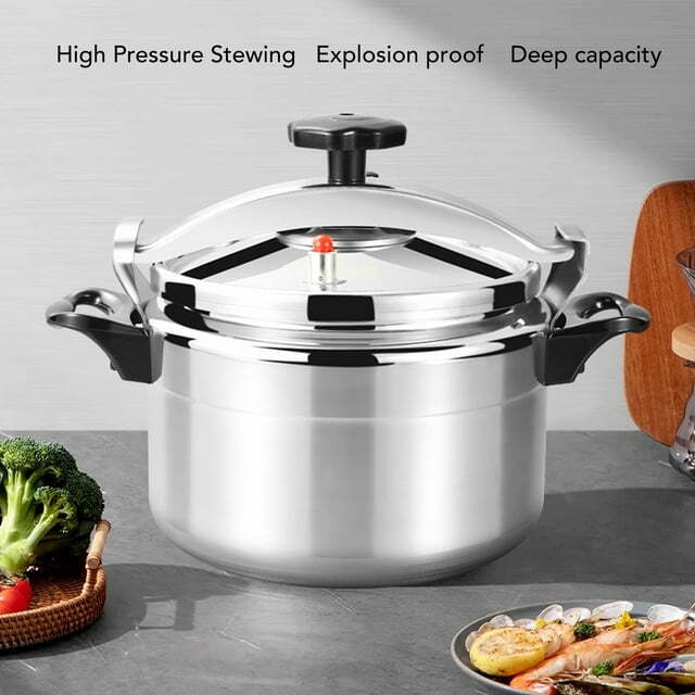 Pressure Cooker, Fast Cooking Aluminum Pressure Canner Efficient 7L Large Capacity  for Gas Stove