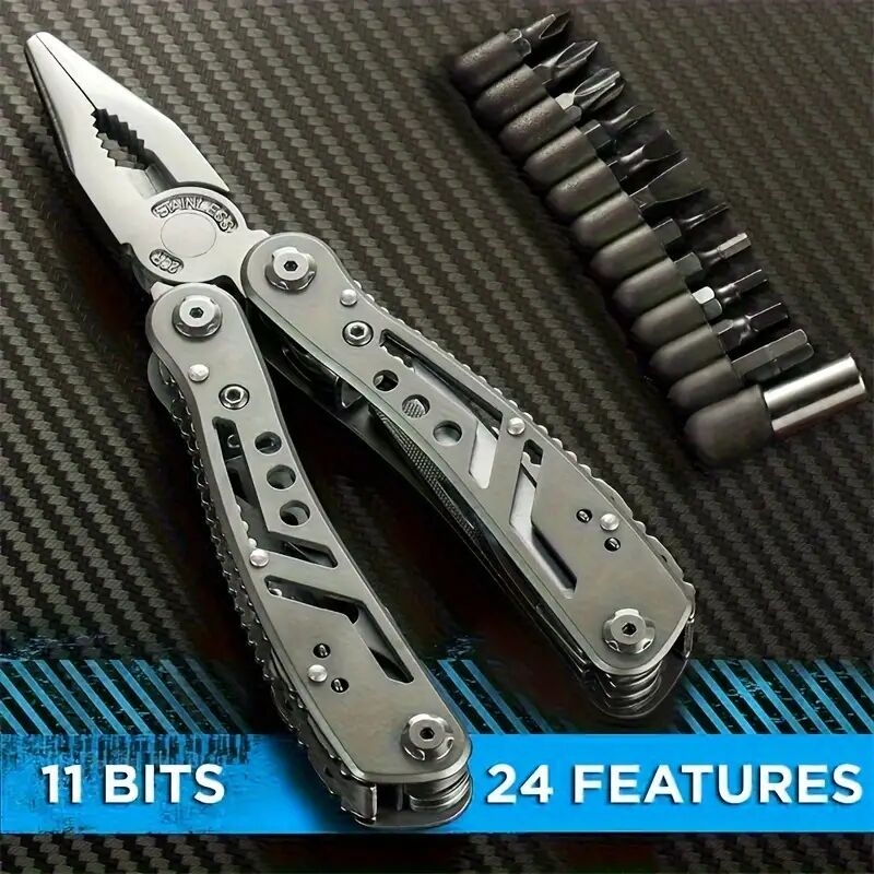 outdoor travel folding pliers wild survival tools stainless steel multi purpose pliers details 0