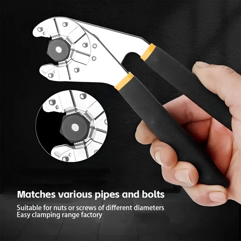 14 in 1 multi purpose wrench set high carbon steel adjustable open end spanner sawtooth design with tight bite mechanical operation no   ideal for diy electrical mechanical motorcycle bicycle repair tools 3