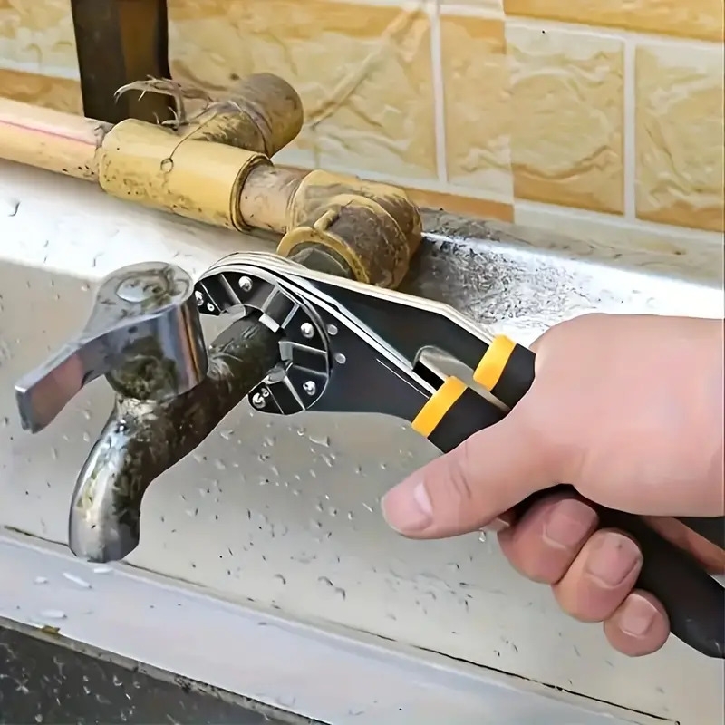 14 in 1 multi purpose wrench set high carbon steel adjustable open end spanner sawtooth design with tight bite mechanical operation no   ideal for diy electrical mechanical motorcycle bicycle repair tools 0