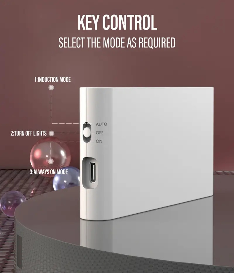 1pc 2pcs 4pcs led smart sensor night light wireless usb rechargeable sensor wall light with motion sensor upper and lower glow protect eyes suitable for bedroom hallway cabinet bathroom kitchen drawer details 6