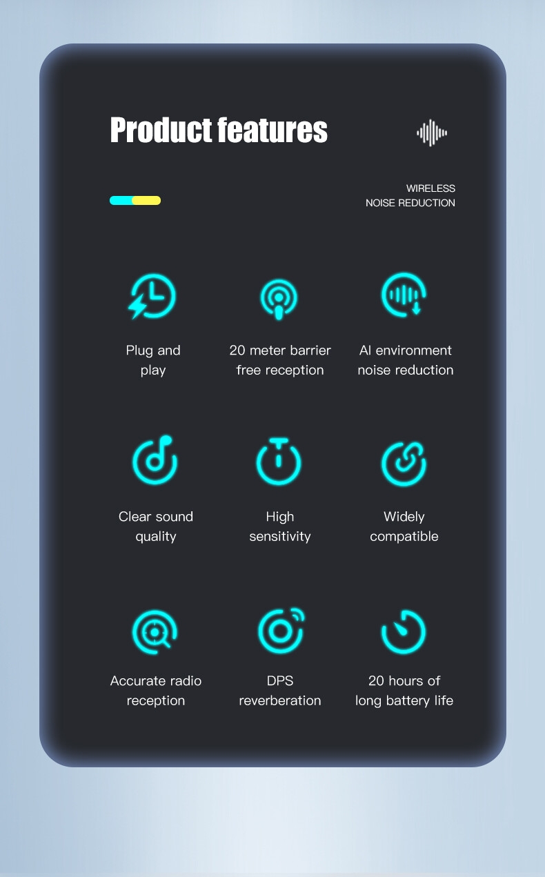 Original SX21 Magnetic Digital Mic Wireless Collar Lavalier Microphone for iphone Android Video Recording Interviewing YouTubers