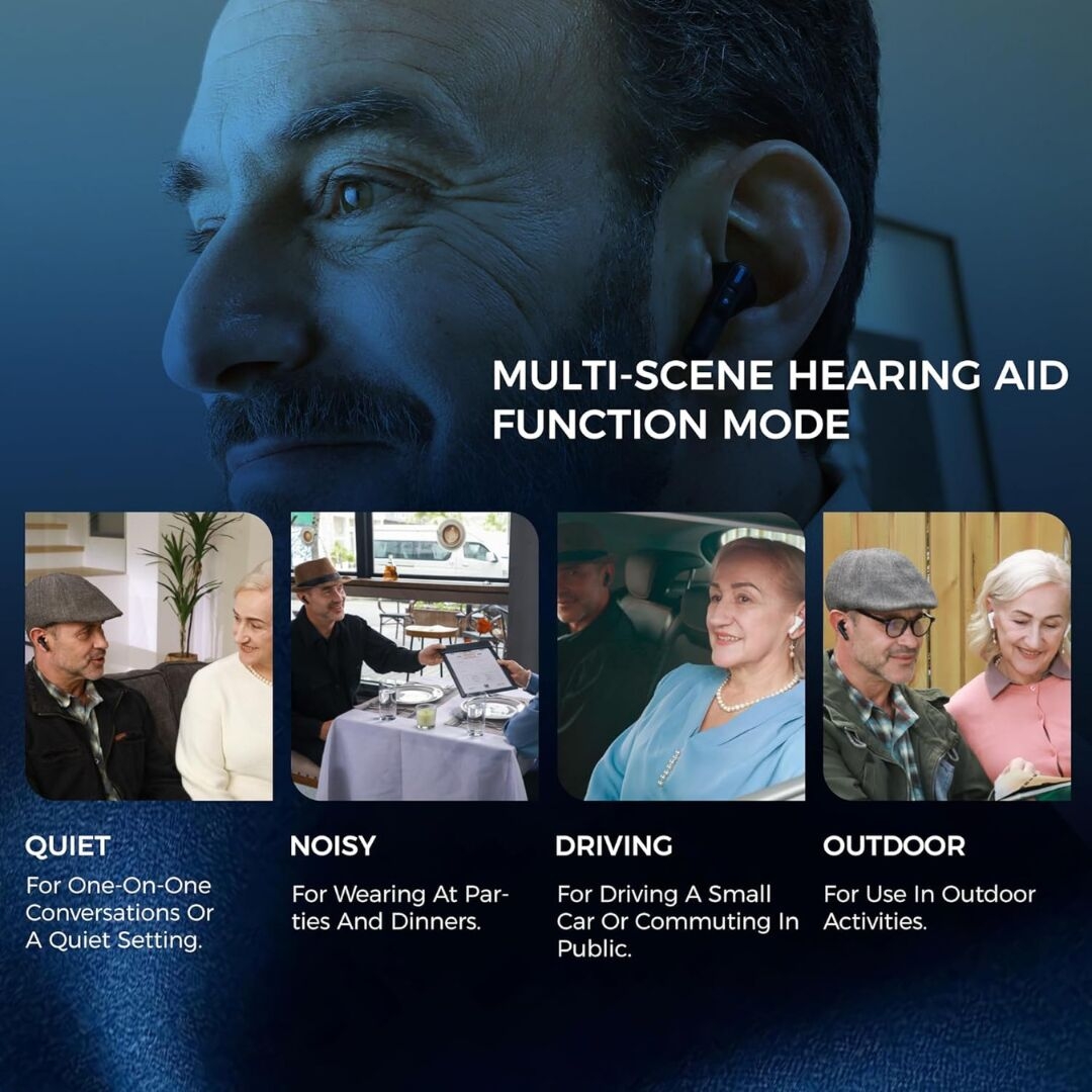 Linner Nova Lite OTC Hearing Aids - FSA/HSA Approved - Long Battery Life