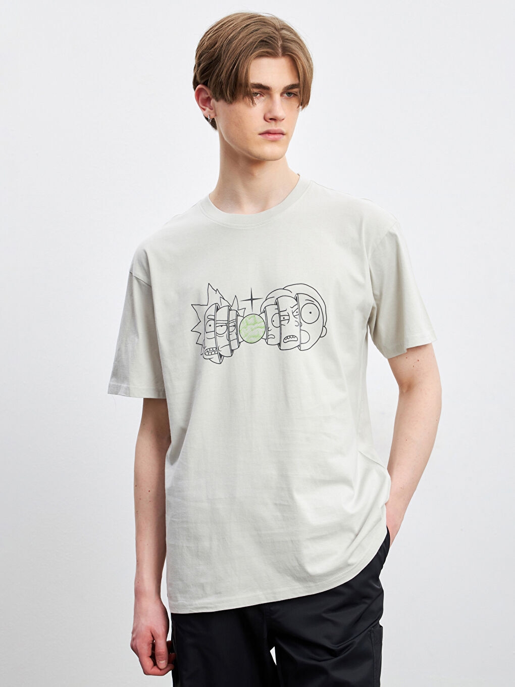 XSIDE Crew Neck Rick and Morty Printed Men's T-Shirt