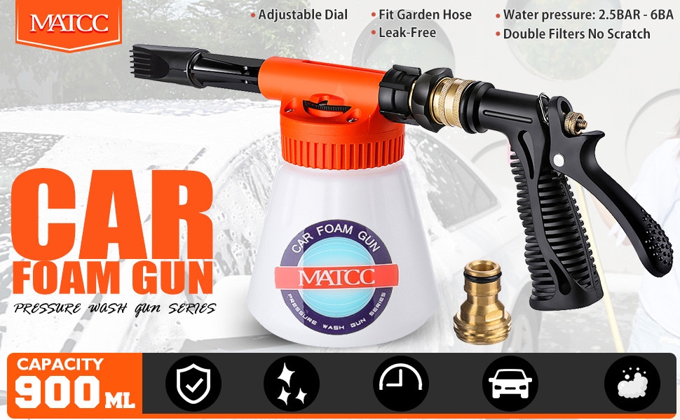 Shop Generic Car Wash Sprayer Car Foam Gun Foam Blaster and Adjustable
