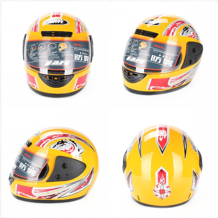 Low Price Cool Black Retro Vintage Full Face Motorcycle Helmets for Sale