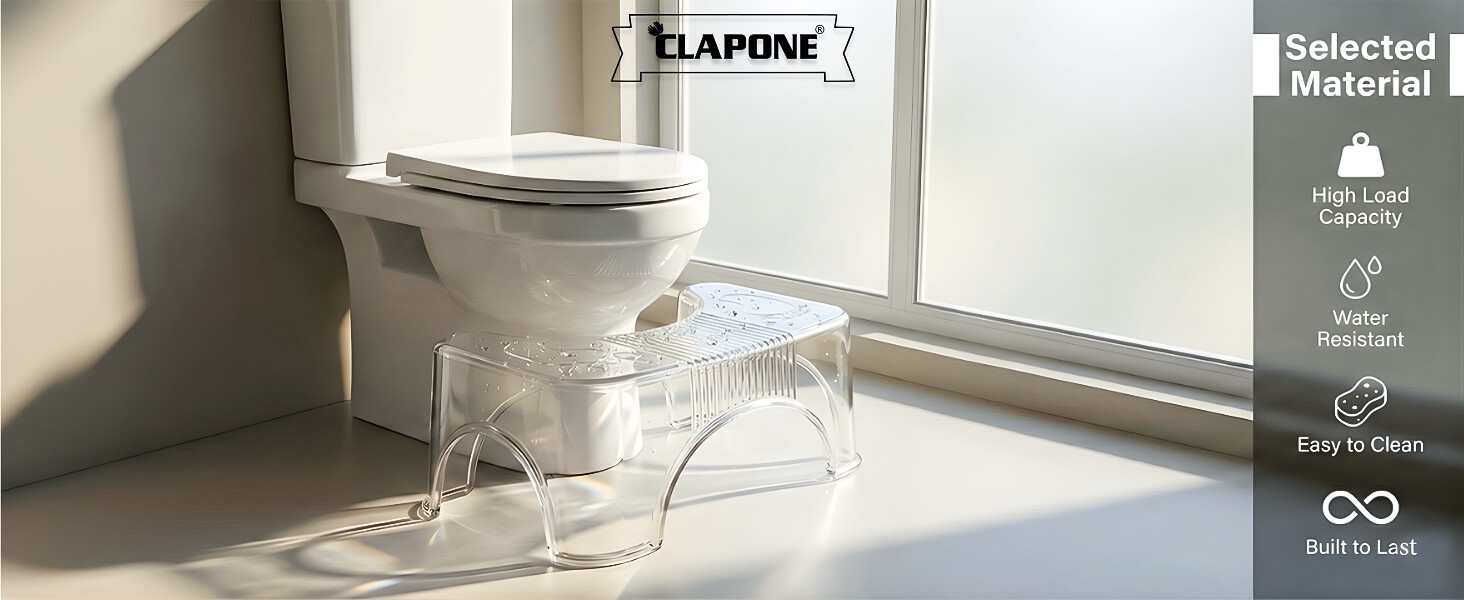 Foldable bathroom toilet step stool with massage rollers for adult use