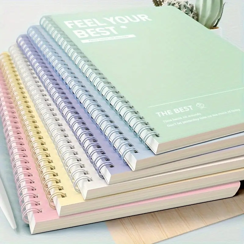 A5 Notebook with Simple Design, Spiral Bound Notebook, B5 Notebook, Perfect for Journaling, Note-taking And Planning, 60 Sheets - Assorted Colors (1pc)