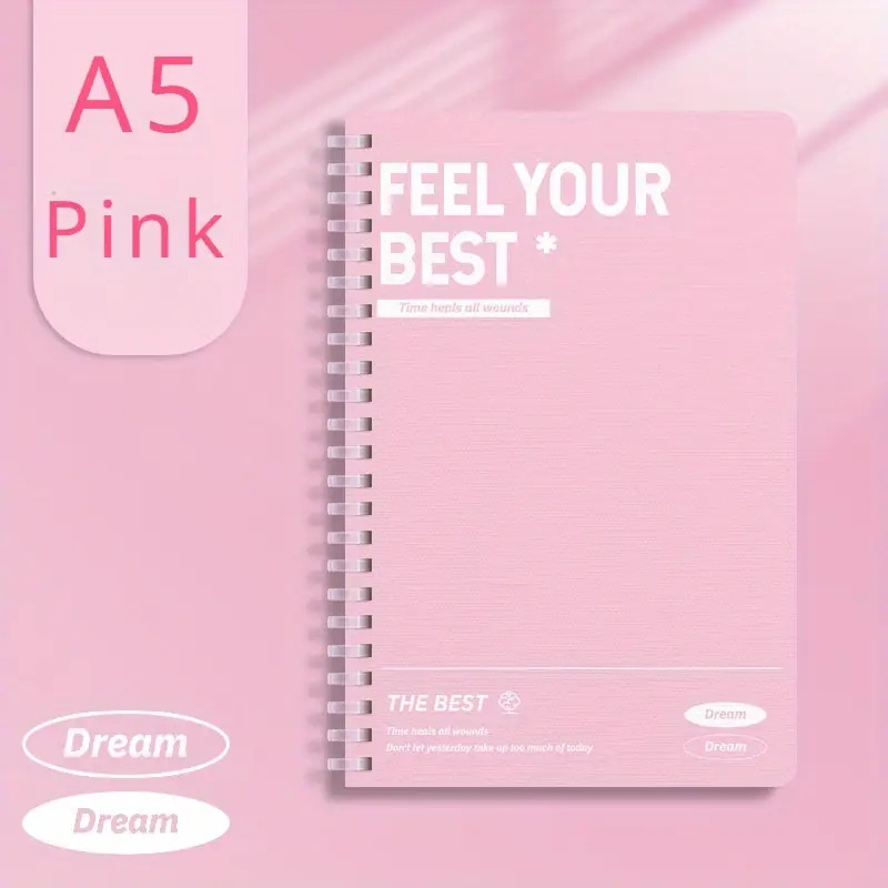 6 pack a5 spiral notebooks with hard cover 60 pages each steno pads for office and school multi color simple lined journals great for study notes and christmas gifts 4