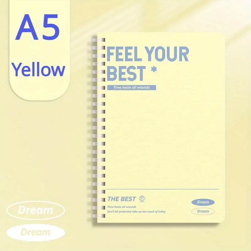 6 pack a5 spiral notebooks with hard cover 60 pages each steno pads for office and school multi color simple lined journals great for study notes and christmas gifts 6