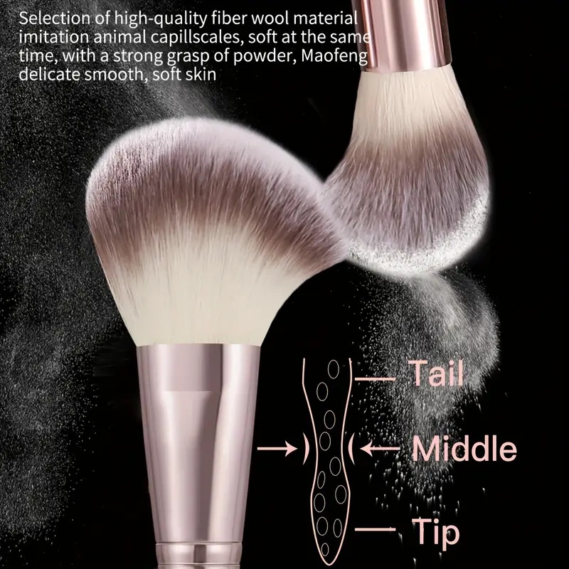 a set of 40 makeup brushes featuring palm brushes and nylon bristles suitable for normal skin with abs handles including 20 brushes 4 sponges 4 mini sponges 4 triangular sponges 4 mini sponges a cleansing sponge a headband and 2 wristbands 1