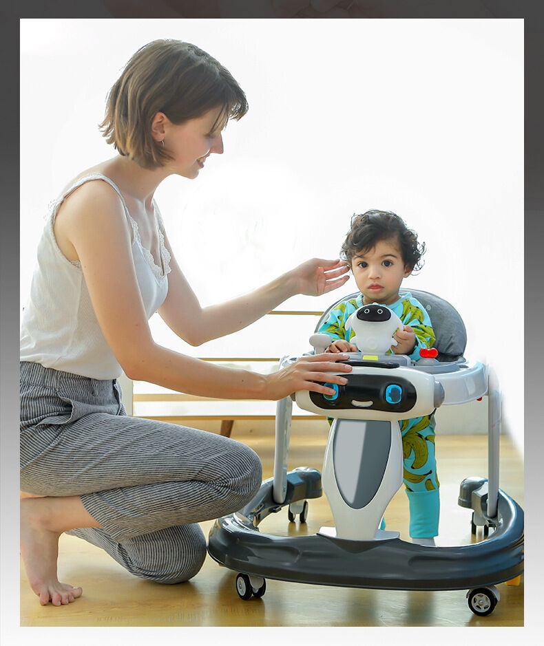Adjustable Baby Walkers/3-in-1 Activity Baby Push Walker, Age 6 months+ swivel simple baby walker with wheels and seat Trotter