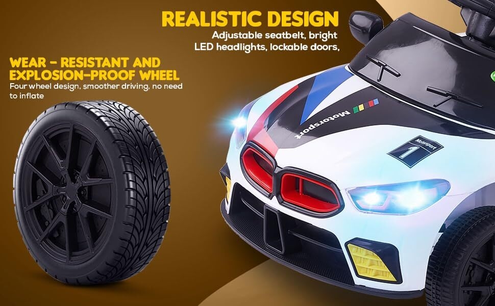 RC electric motor vehicle for kids