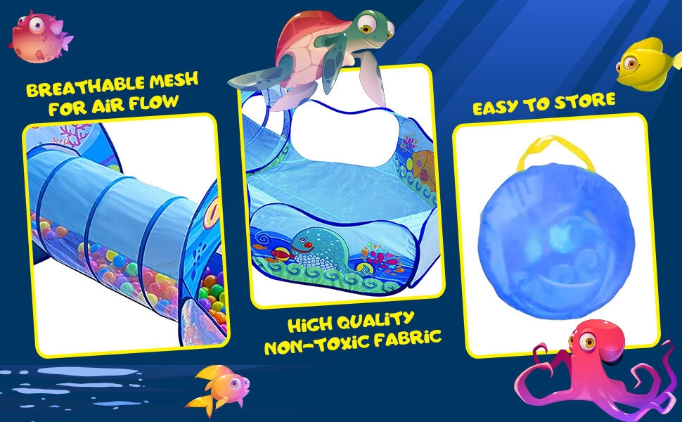 3 in 1 ocean ball pool tent