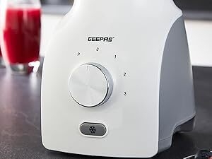 Geepas 600W 2 in 1 Food Jug Blender, White