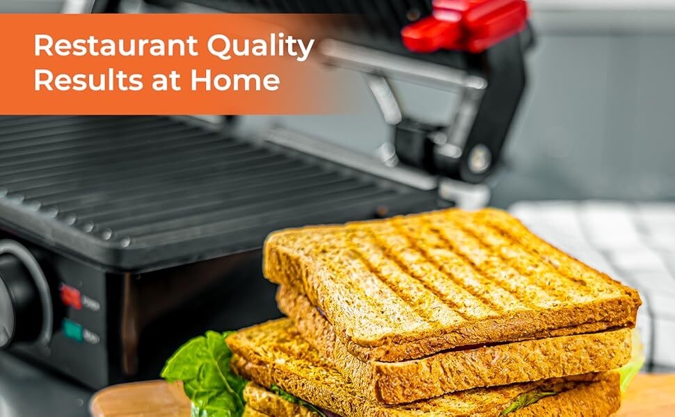 Geepas Stainless Steel Grill Maker