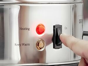 Geepas Electric Catering Urn, 1650W Instant Hot Water Boiler Dispenser