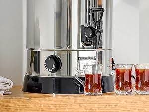 Geepas Electric Catering Urn, 1650W Instant Hot Water Boiler Dispenser