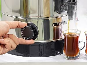 Geepas Electric Catering Urn, 1650W Instant Hot Water Boiler Dispenser