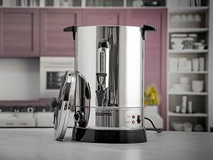 Geepas Electric Catering Urn, 1650W Instant Hot Water Boiler Dispenser