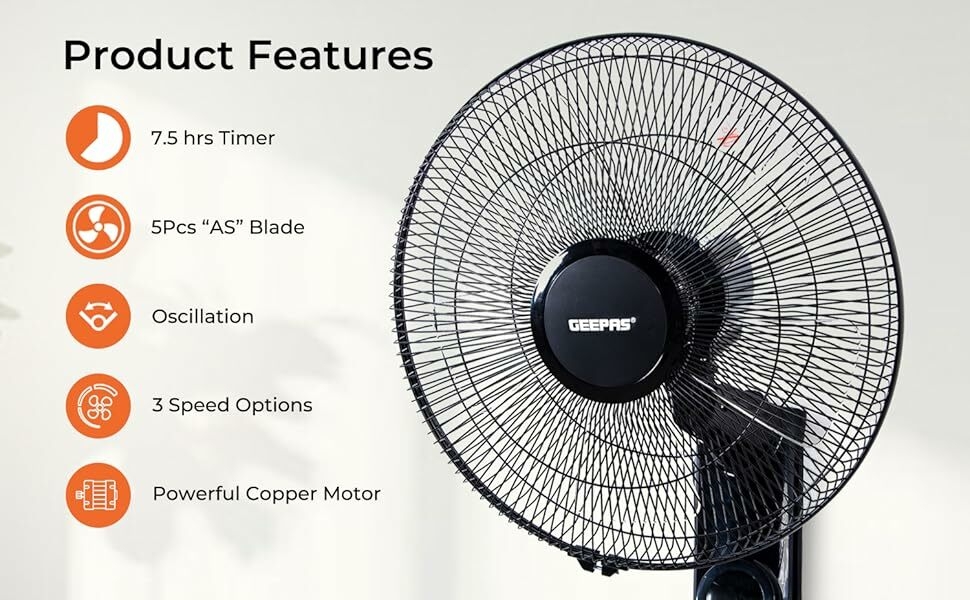 Geepas 16-Inch Wall Fan