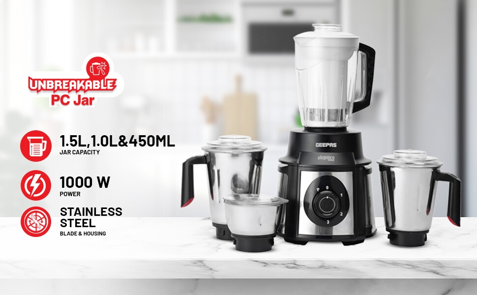 Geepas 5-IN-1 Mixer Grinder