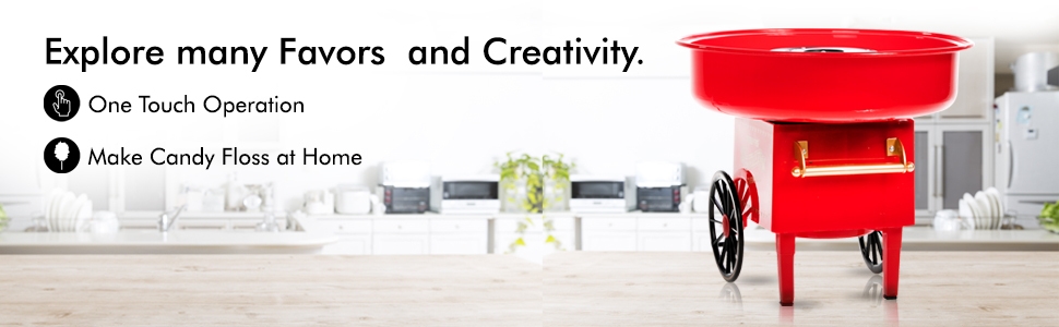 Geepas Gcm831 Candy Maker (Red)