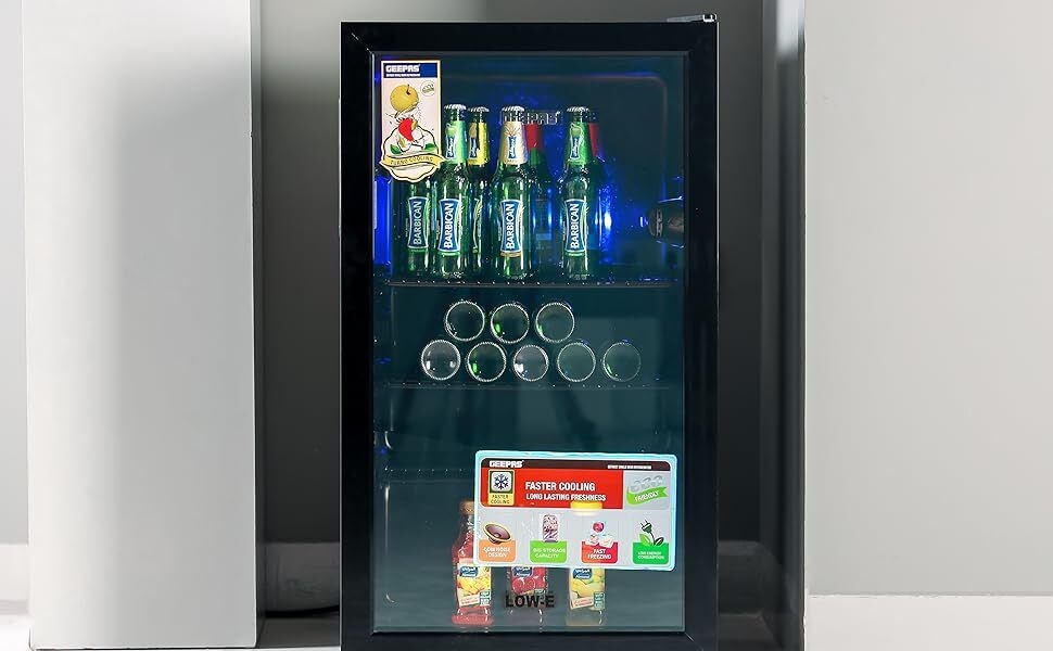 Geepas 120 L Showcase Chiller