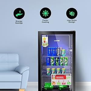 Geepas 120 L Showcase Chiller GSC1223