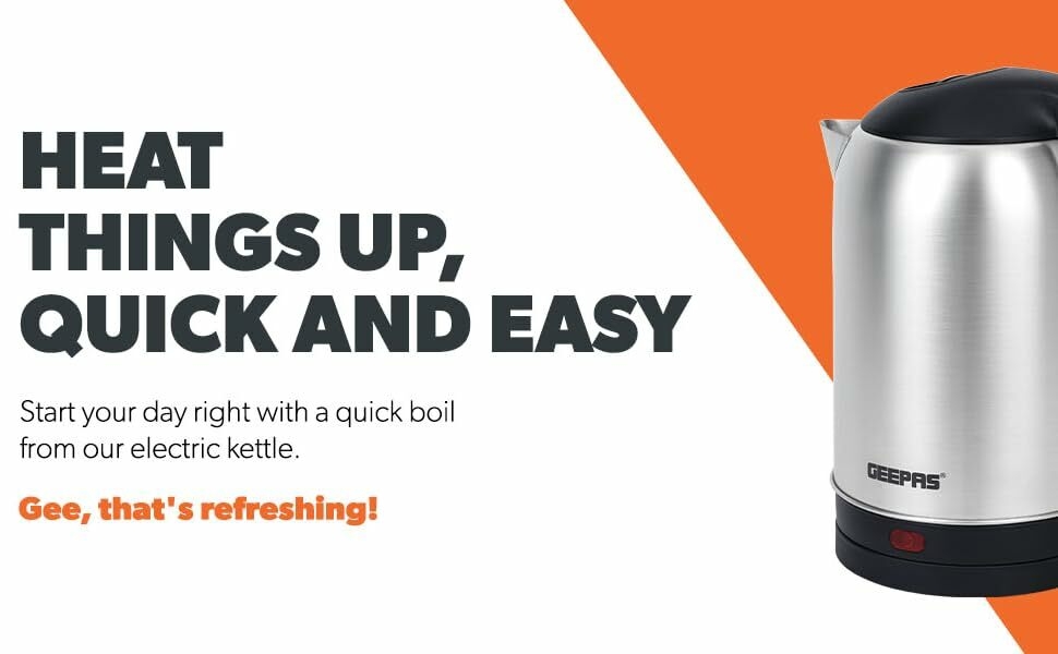 Geepas 1500W Stainless Steel Kettle