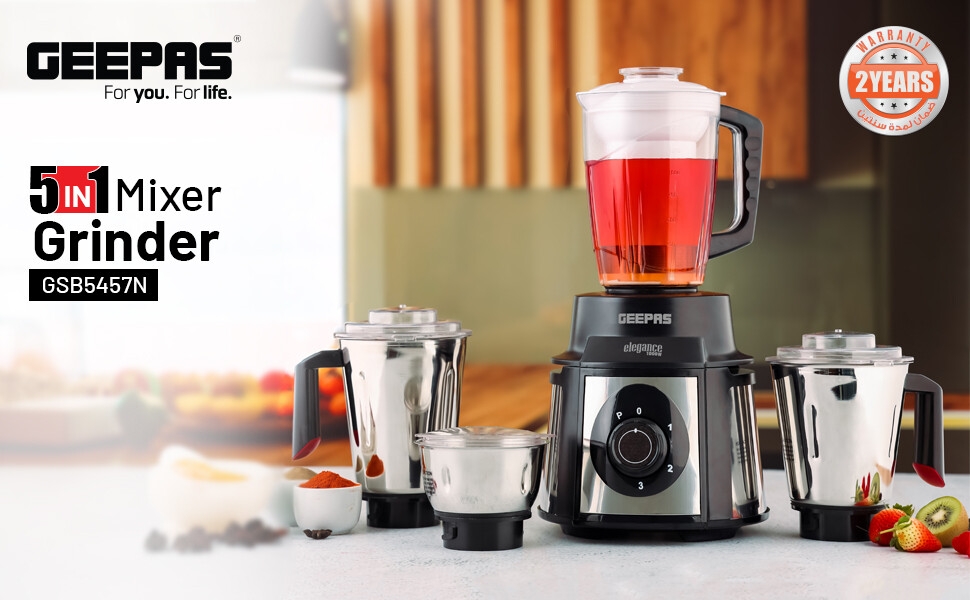 Geepas 5-IN-1 Mixer Grinder