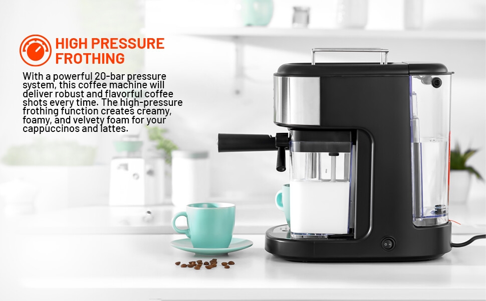 Geepas Espresso and Cappuccino Coffee Machine