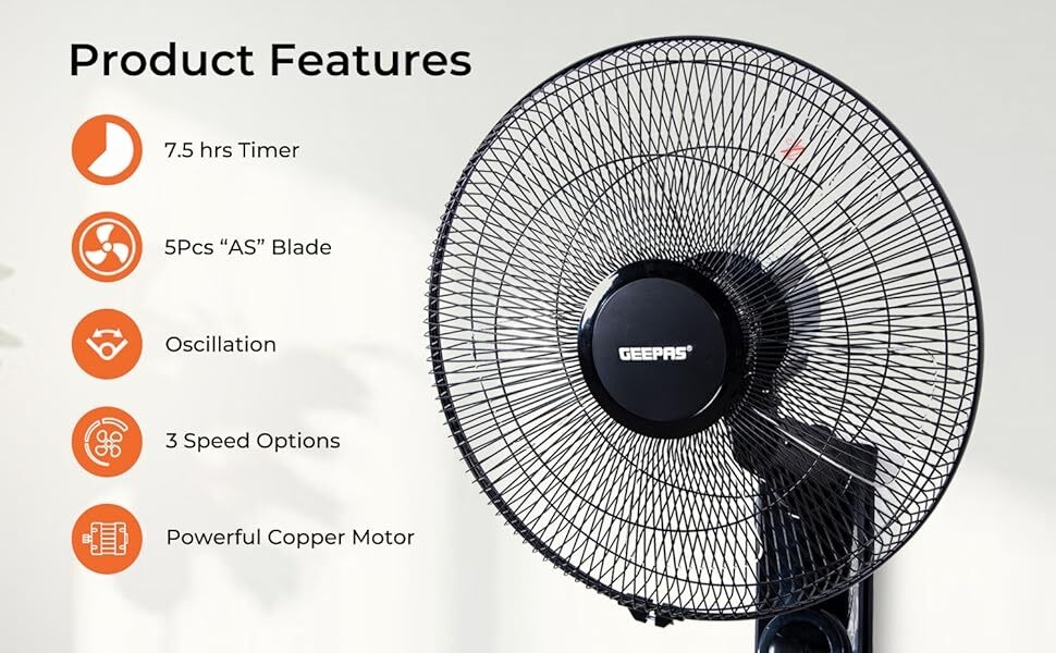 Geepas 16-Inch Wall Fan