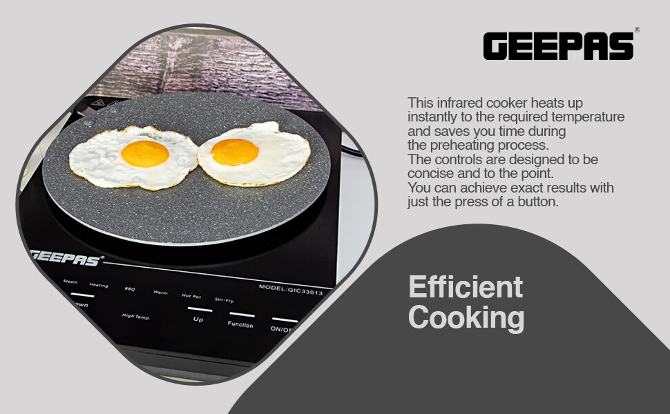 Geepas;Infrared Cooker;GIC33013;Geepas