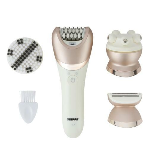 display image 10 for product Geepas GLS86053 Lady Shaver Set - Electric Hair Remover - Detachable Shaving Head- On/Off Switch- LED Indicator Light- Ideal to Remove Unwanted Hair