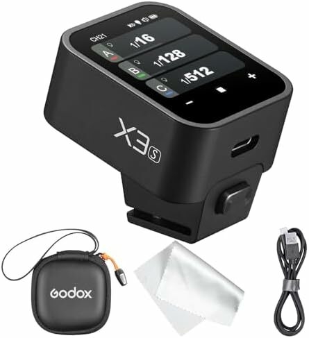 Godox X3S X3 S X3-S TTL Wireless Flash Trigger Compatible with Sony Cameras, OLED Touchscreen Flash Transmitter, Built-in Lithium Battery Support Quick Charge(Xpro-S XProII-S Upgrade Version)