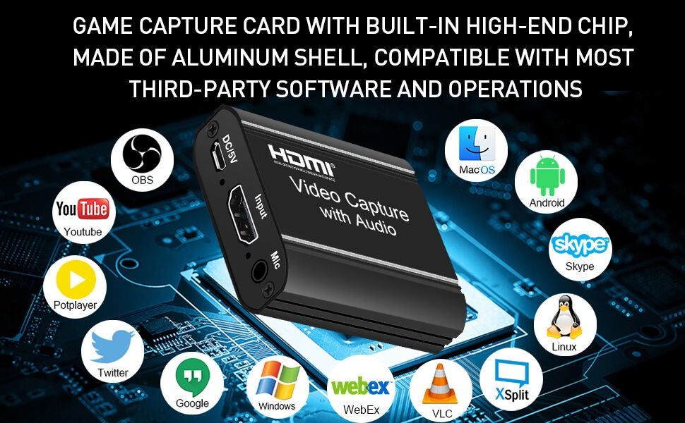 4K HDMI Video Game Capture Card