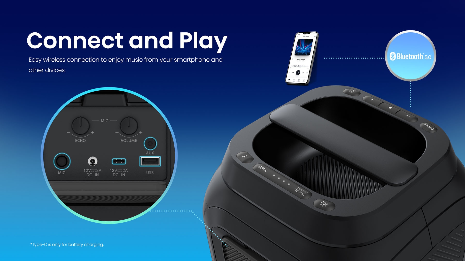 Hisense PR160 | Party Rocket Portable Speaker