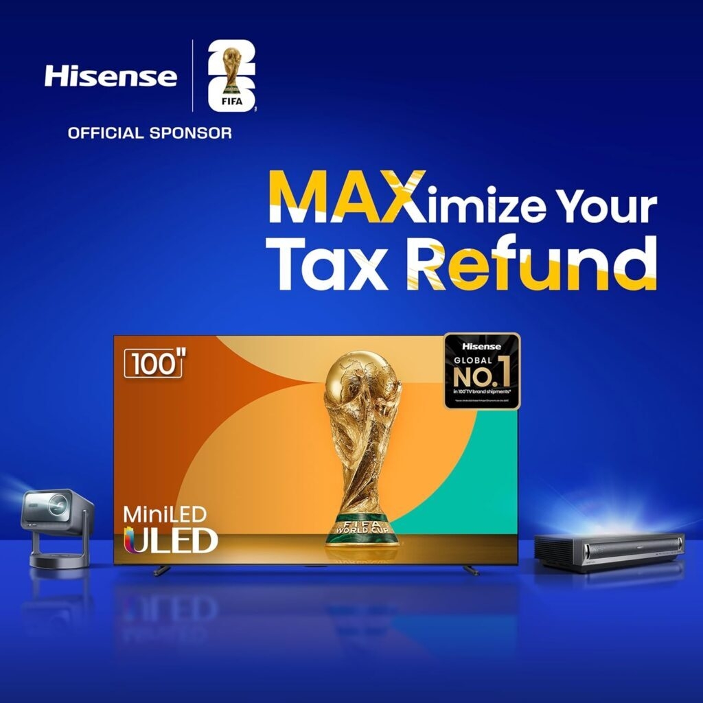 Hisense 32 Inch Frameless Digital Free To Air TV, LED Display, Inbuilt decoder, Frameless Design, USB Ports, HDMI, Remote Control - 3 Year Warranty